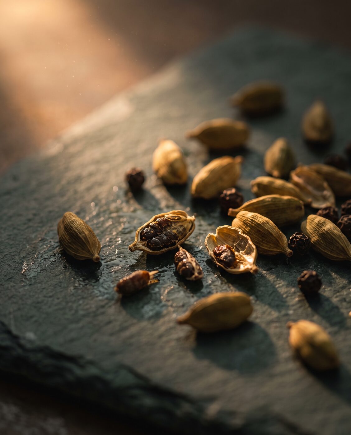 Cardamom and pepper